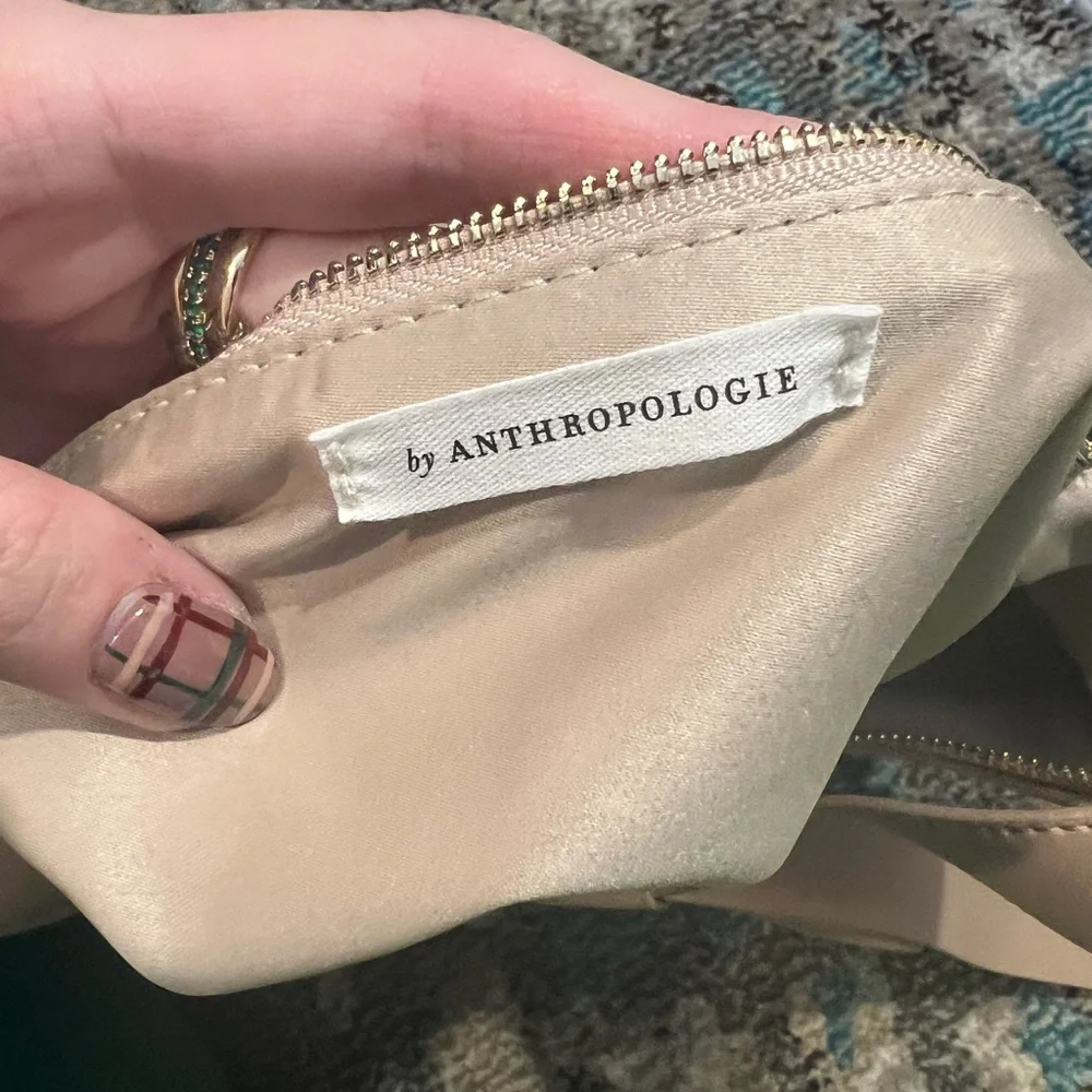Anthropologie Soft Tan Shoulder Bag